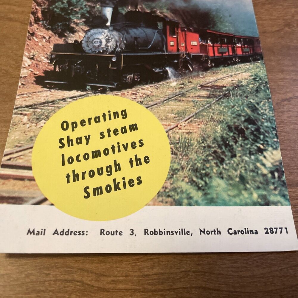 Vintage 1970s Bear Creek Scenic Railroad Travel Brochure Card - Picture 4 of 9